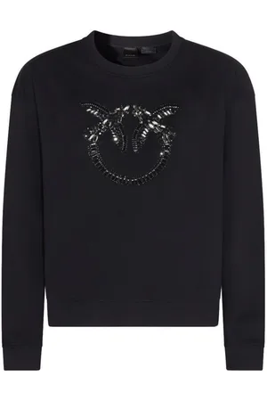 Pinko Love Birds-embellished sweatshirt
