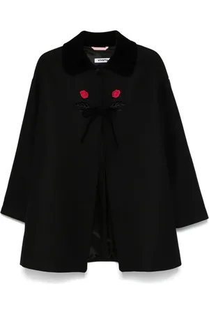 VIVETTA Floral-embroidered coat