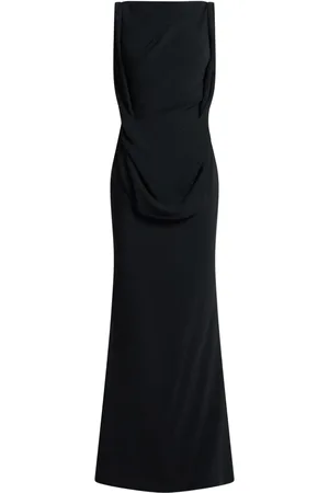 TALBOT RUNHOF Draped sleeveless dress