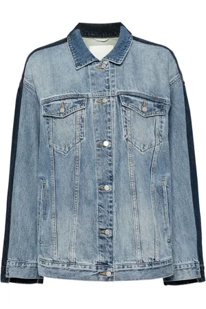 JNBY Oversize contrast color street denim jacket