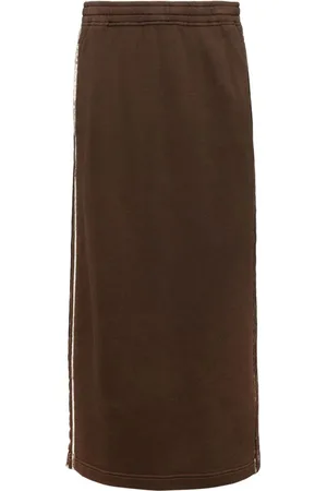 JNBY H-shaped drawstring long waist skirt