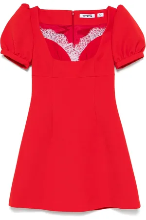 VIVETTA Lace-trim mini dress