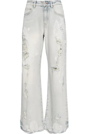 JNBY Distressed wide-leg jeans