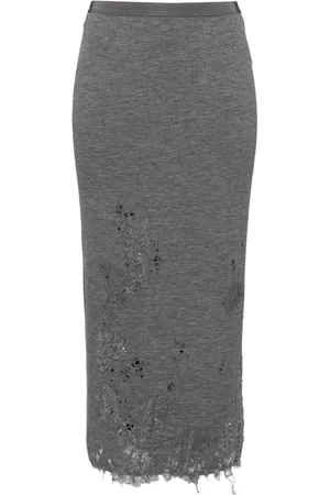 JNBY H-type fashionable long waist skirt
