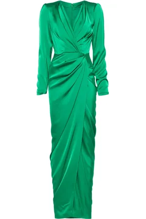 RHEA COSTA Satin gown