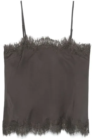 Gold Hawk Lace-trim camisole