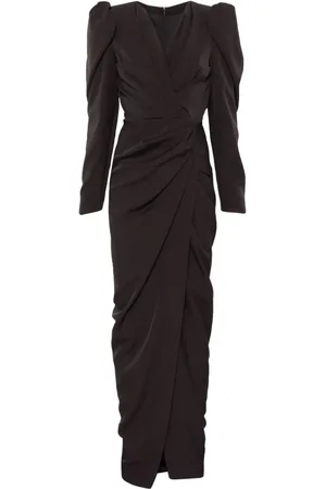 RHEA COSTA Belted gown
