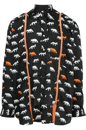 Comme des Garçons All-over wolf printed shirt