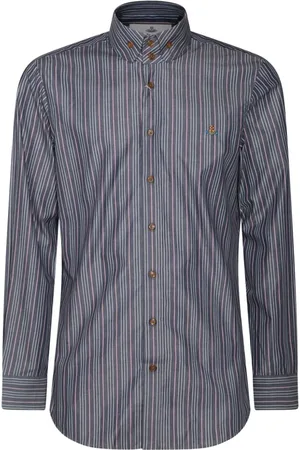 Vivienne Westwood Orb-embroidered striped shirt