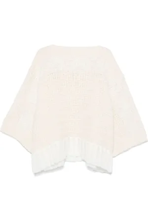 Maurizio Mykonos Corded lace-appliqué sweater