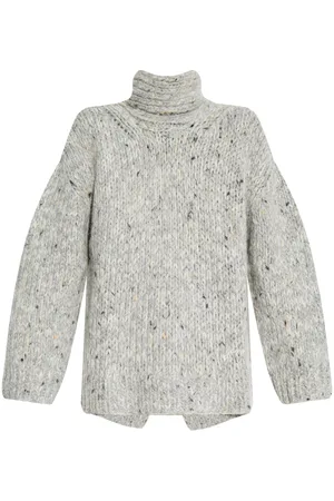 Ganni Rear slit roll neck sweater
