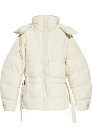 Ganni Embossed logo puffer jacket