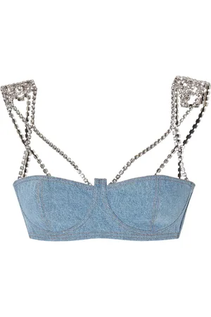 GCDS Chocker denim bra