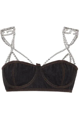 GCDS Chocker denim bra