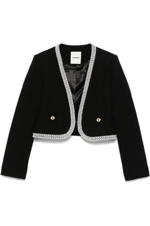 Sandro Cropped tweed jacket