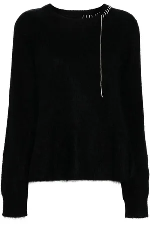YOHJI YAMAMOTO Embroidered long-sleeved jumper