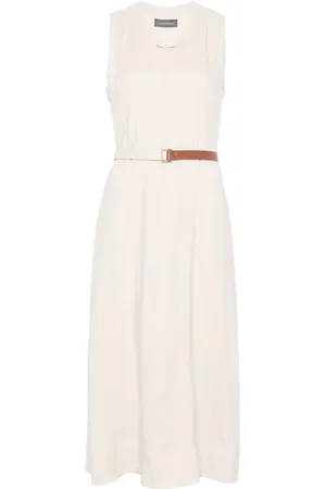 LORENA ANTONIAZZI Belted midi dress