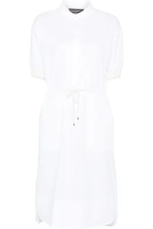 LORENA ANTONIAZZI Pinstripe shirt dress