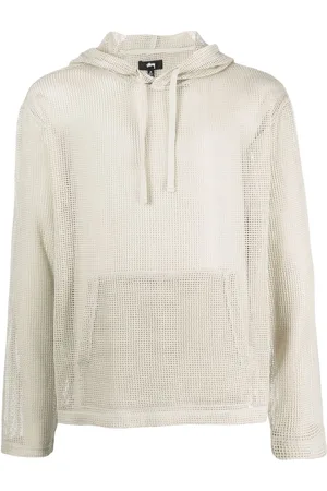 STUSSY Perforated long-sleeve hoodie