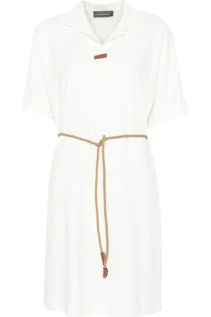 LORENA ANTONIAZZI Belted polo dress
