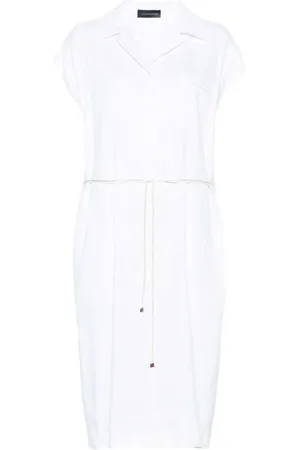 LORENA ANTONIAZZI Twill midi dress