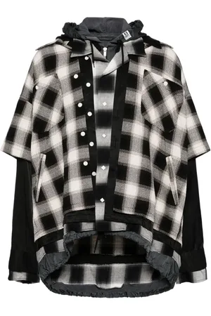 Maison Mihara Yasuhiro Checked-pattern shirt