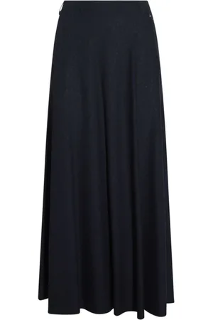 HERNO Logo-charm pleated skirt