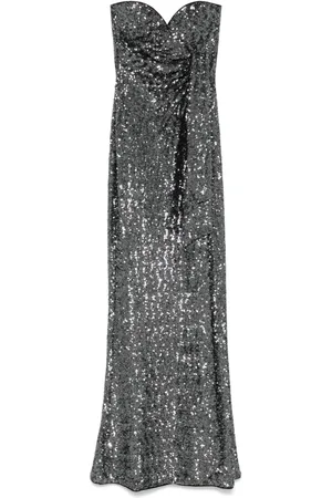 CHIARA BONI Sequinned maxi dress