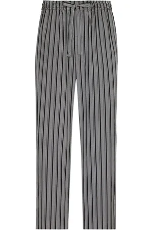 Dolce & Gabbana Striped drawstring trousers