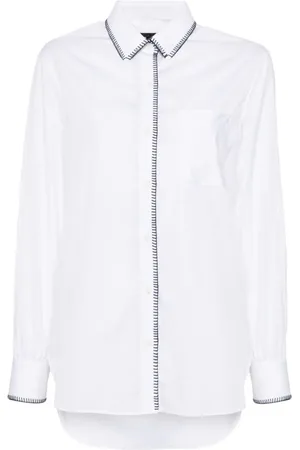 RAG&BONE Maxine blanket stitch shirt