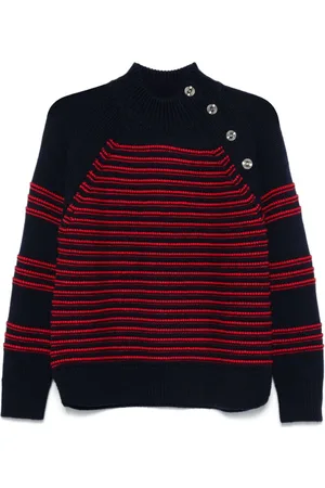 Sonia by Sonia Rykiel Raised-knit striped sweater