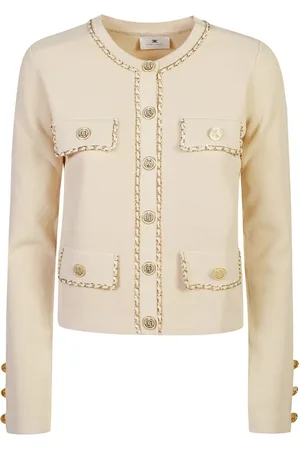 Elisabetta Franchi Chain-detail cropped jacket