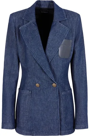 Emporio Armani Denim double-breasted blazer
