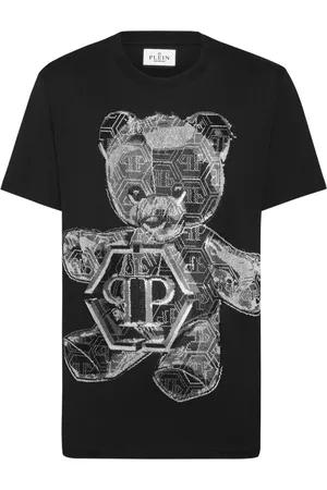 Philipp Plein Teddy Bear-appliqué cotton shirt