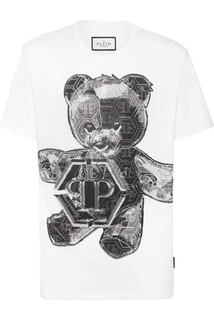 Philipp Plein Teddy Bear-appliqué cotton shirt