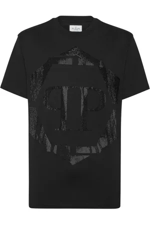 Philipp Plein Rhinestone-logo cotton t-shirt