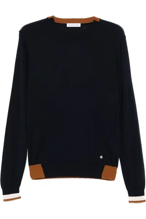 Manuel Ritz Striped-edge sweater