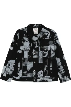 KIDSUPER STUDIOS Faces Collage denim jacket
