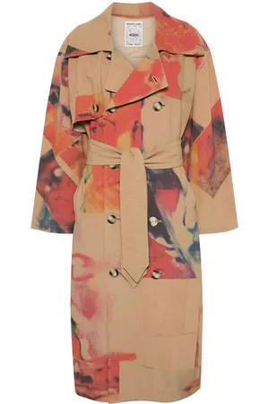 KIDSUPER STUDIOS Faces Collage trench coat