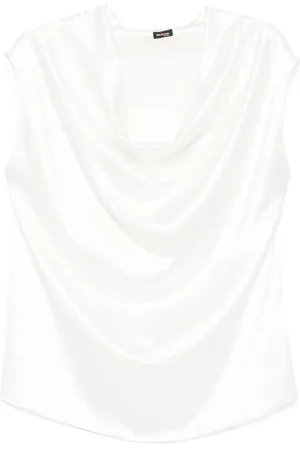 Kiton Draped-detail blouse