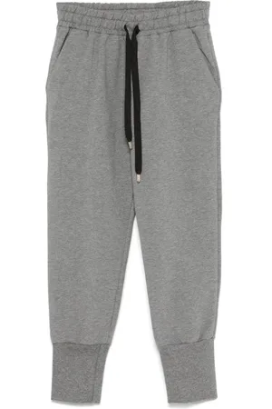 MISS GRANT Mélange-effect track pants