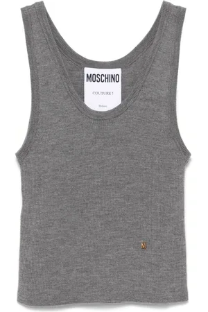 Moschino Logo-lettering tank top
