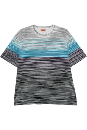 Missoni Logo-rubberised striped T-shirt