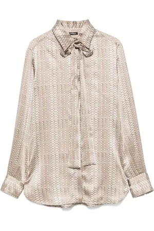 Kiton Geometric-pattern shirt