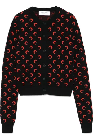 Marine Serre Moon-jacquard cardigan
