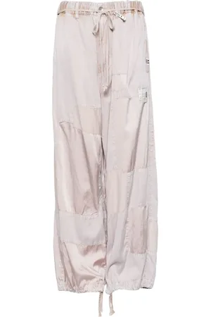 Maison Mihara Yasuhiro Logo-patch straight trousers