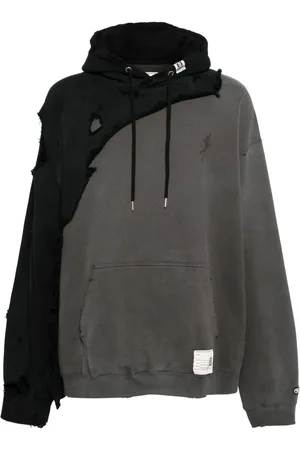 Maison Mihara Yasuhiro Distressed cotton hoodie