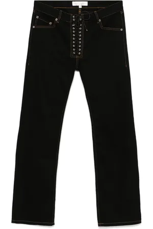 Ludovic De Saint Sernin Straight-leg lace-up jeans