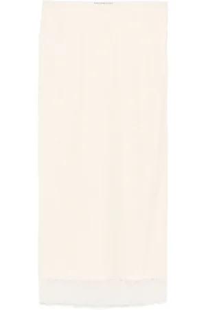Serafini Floral-lace pencil skirt