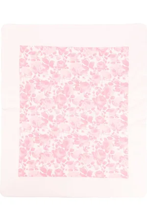 MISS BLUMARINE Floral-print blanket